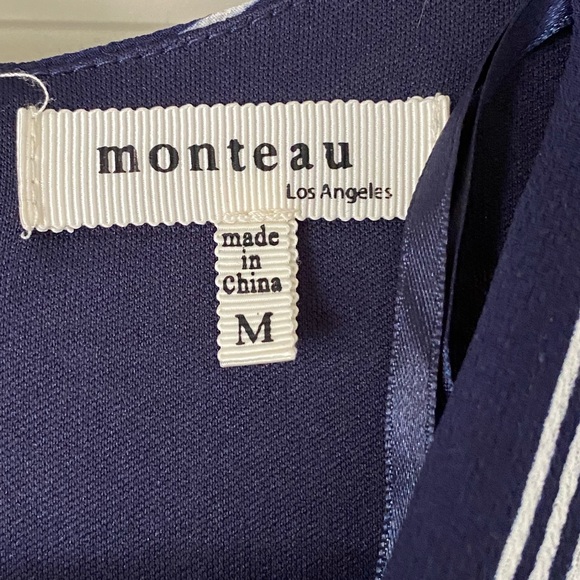 Navy & White Stripped Jumpsuit - Picture 3 of 10